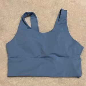 Light blue soft sports bra